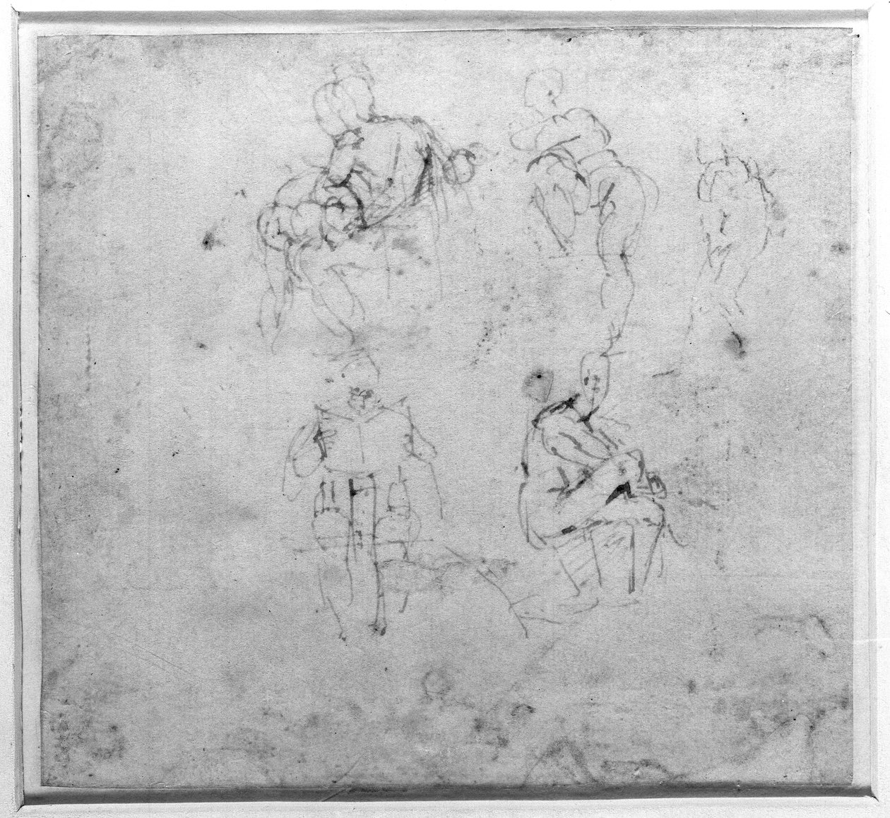 图研究，c.1511 作者 米开朗基罗（Michelangelo Buonarroti）