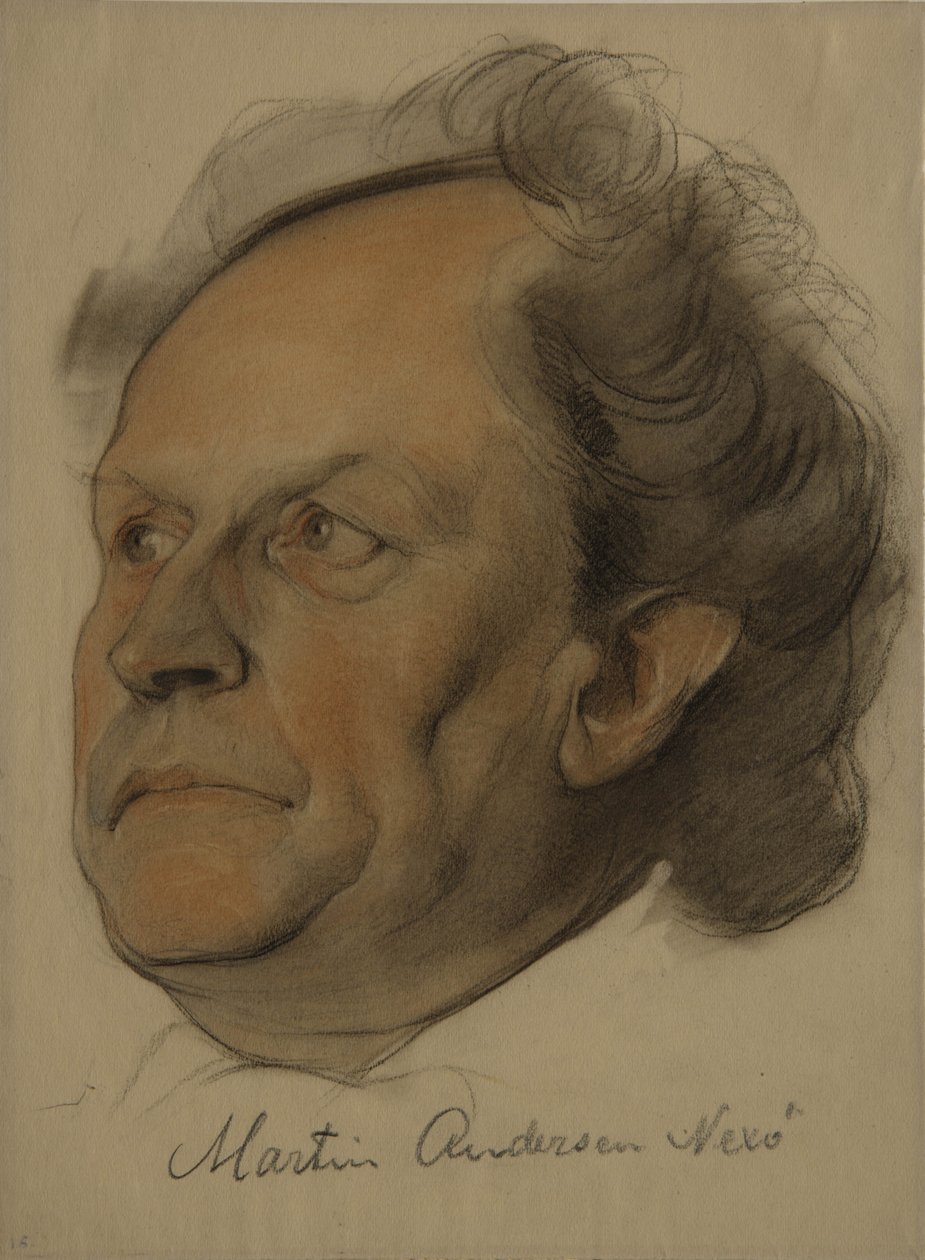 马丁·安徒生·尼索（Martin AndersenNexø）肖像，1869-1954，1922年 作者 尼古拉·安德烈耶维奇·安德烈耶夫