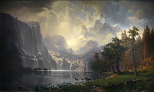 在加利福尼亚的内华达山脉中，1868年。