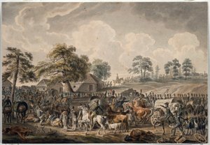 La Grande Armee traverse le fleuve Daugava (ou Dvina occidentale) le 24 juillet 1812（法国军队于 1812 年 7 月 24 日渡过道加瓦河
