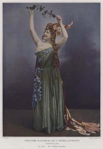 Georgette Brejean-Graviere作为Cendrillon的仙女（彩色照片）