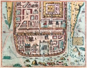 以色列耶路撒冷 - 格奥尔格-布劳恩（Georg Braun）1617 年创作的 "Civitates Orbis Terrarum"，科隆