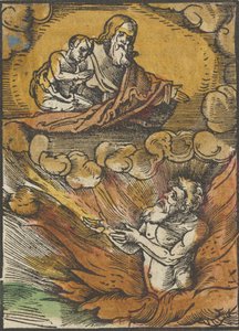地狱中的富人和亚伯拉罕膝下的可怜的拉撒路，选自Das Plenarium，1517。