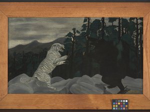 蓝虎（布面油画）