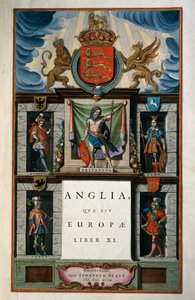 东安格利亚quae Europae（英格兰），第十一册，标题页第五卷，Atlas maior，作者Joan Blaeu（1596-1673），铜版画，57.5x39厘米，阿姆斯特丹 作者 琼·布劳