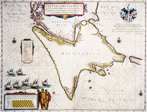 Tabula Magellanica ：麦哲伦海峡地图 作者 琼·布劳