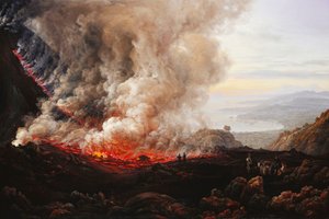 维苏威火山爆发；维苏威火山的爆发，1824年