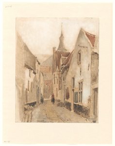 从 Ridderstraat 进入哈滕市 Kerksteeg 的景观