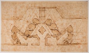 大门防御工事平面图 作者 米开朗基罗（Michelangelo Buonarroti）