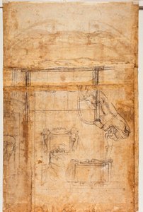 各种人物和建筑研究 作者 米开朗基罗（Michelangelo Buonarroti）