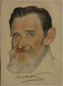 Feliks Yakovlevich Kon的肖像1864-1941，1922年