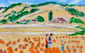 Picking a Pumpkin, Nicasio, 2018 作者 理查德·福克斯