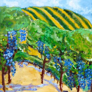 Vineyard and Rolling Hills, 2019 作者 理查德·福克斯