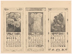 1910 年 7 月、8 月和 11 月日历
