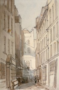 伦敦市的Change Alley，1850年
