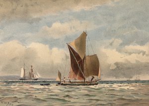 泰晤士河河口（彩色印刷版） 作者 沃尔特·威廉·梅