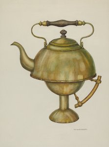 茶水壶，约1940年。