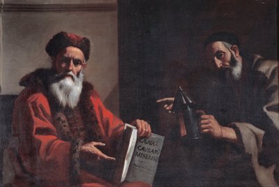 第欧根尼和柏拉图 作者 马蒂亚·普雷蒂（Mattia Preti）