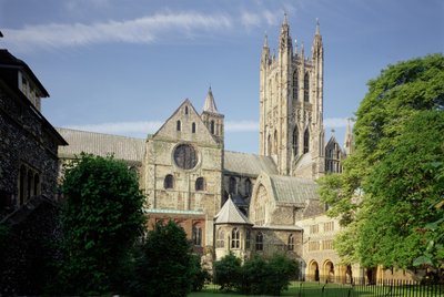 坎特伯雷大教堂，大教堂外观（1070-1834）英国学校，肯特，英国 作者 未知未知