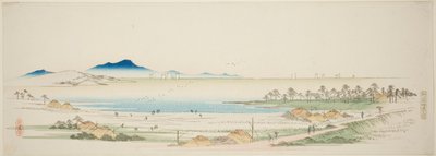 行德盐滩（行德盐浜之作），选自无标题的江户近郊著名景观系列 作者 歌川宏重
