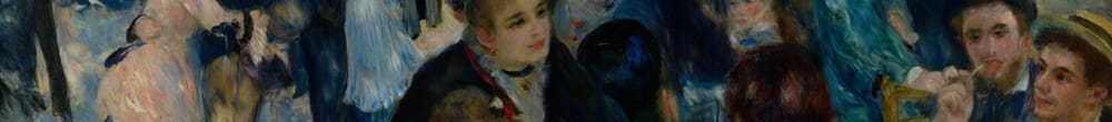 在Moulin de la Galette跳舞 (Pierre Auguste Renoir)
